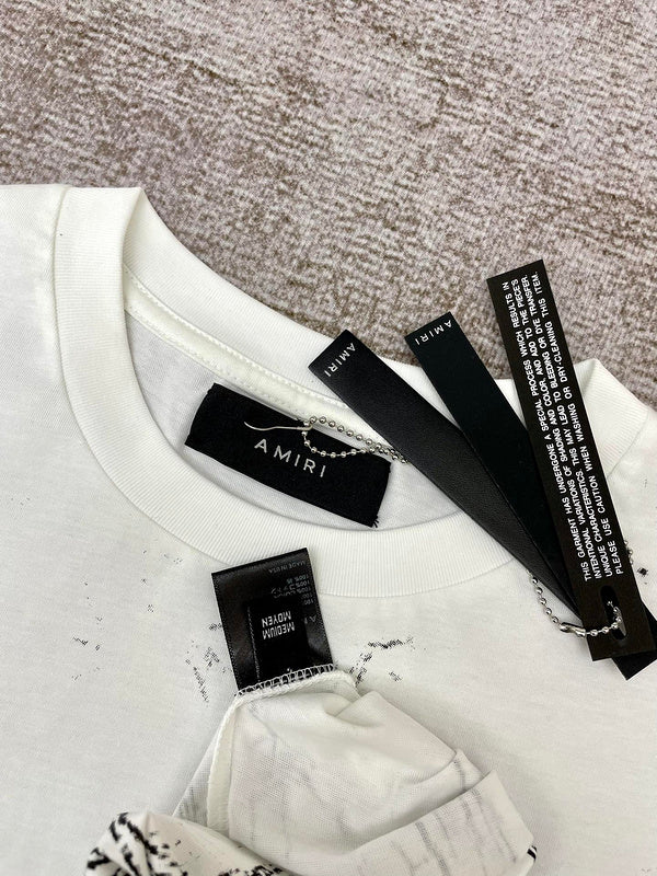 Amiri t-shirt front view designer style