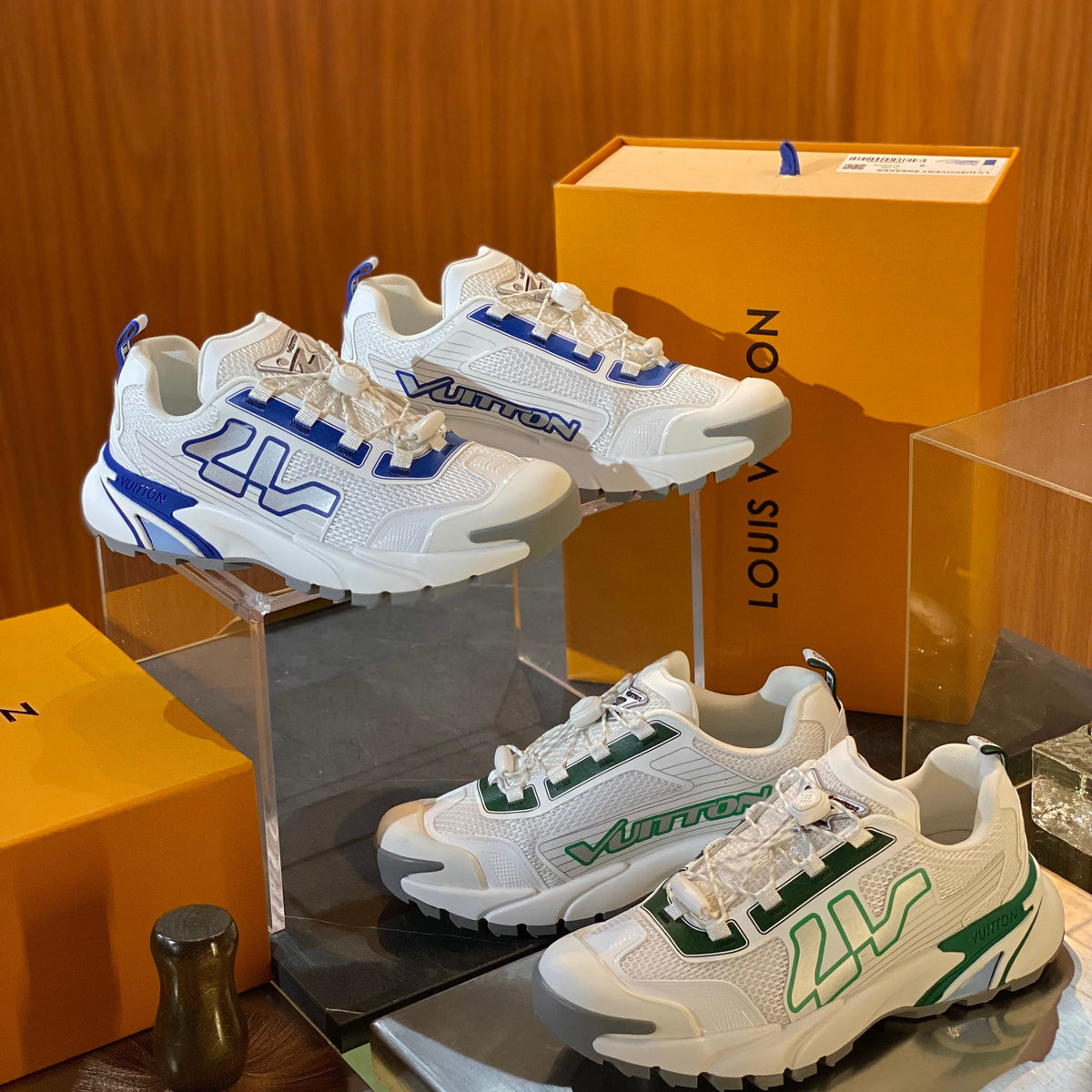 Louis Vuitton Shoes- Louis Vuitton Lou Runner Tatic Sneaker Premium Designer Casual Shoes