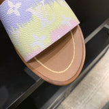 Louis Vuitton luxury shoes detail shot
