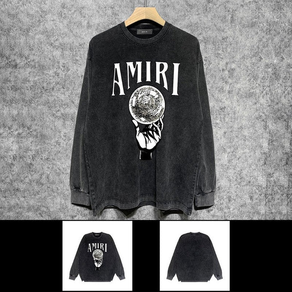 Amiri hoodie front view designer style