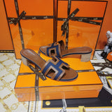 Hermès Chocolate Brown Platform Sandals - Lifestyle Styling Shot