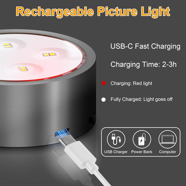 3-Pack Picture Lights for Wall