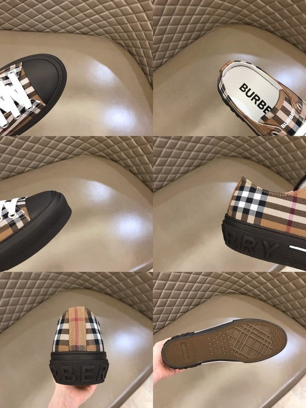 Burberry Black Classic Ballet Flats - Side Profile View