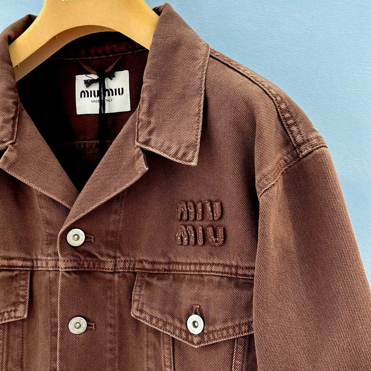 Jackets- Miu M Denim Jacket Luxury Designer Outerwear Jacket