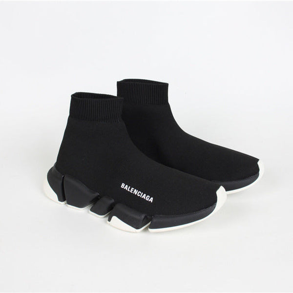 Balenciaga Red Pointed-Toe Stiletto Heels - Angled View