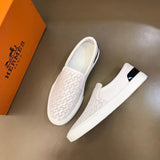 Hermes shoes Style 091 - close-up of statement logo accent