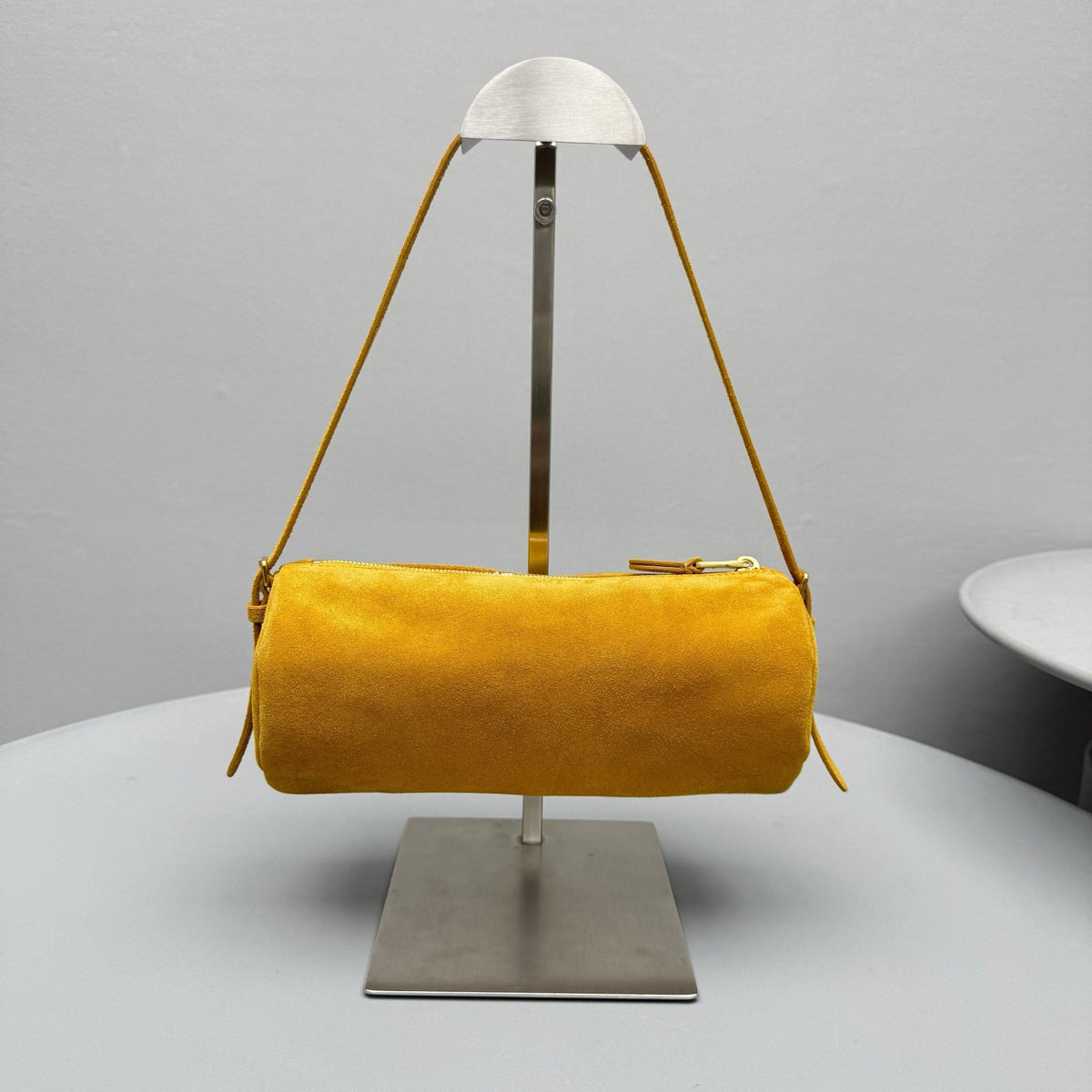 Bags- Miu M Suede Pouch Elegant Everyday Designer Handbag