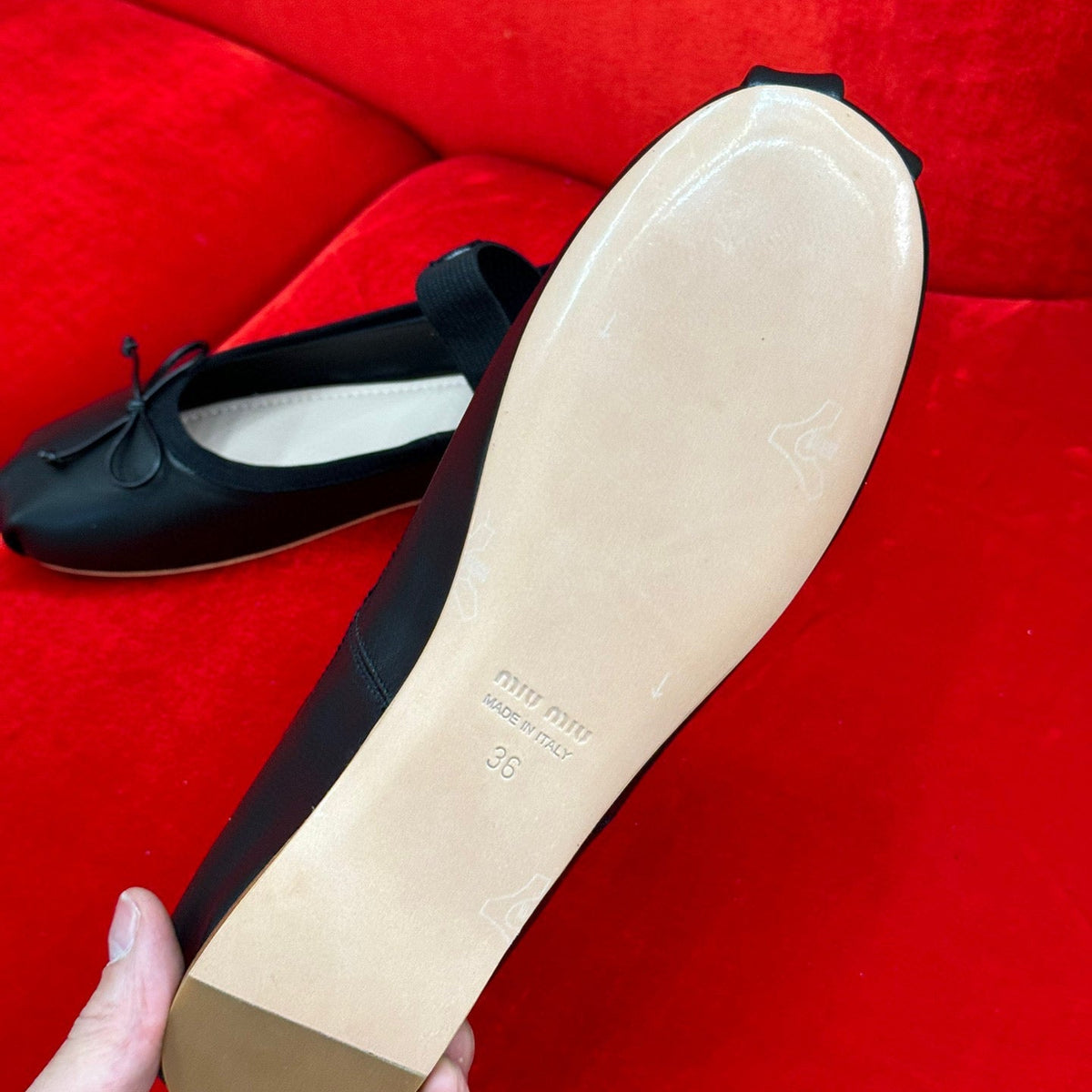 Shoes- Miu M Ballerina Flats Luxury Lifestyle Designer Footwear