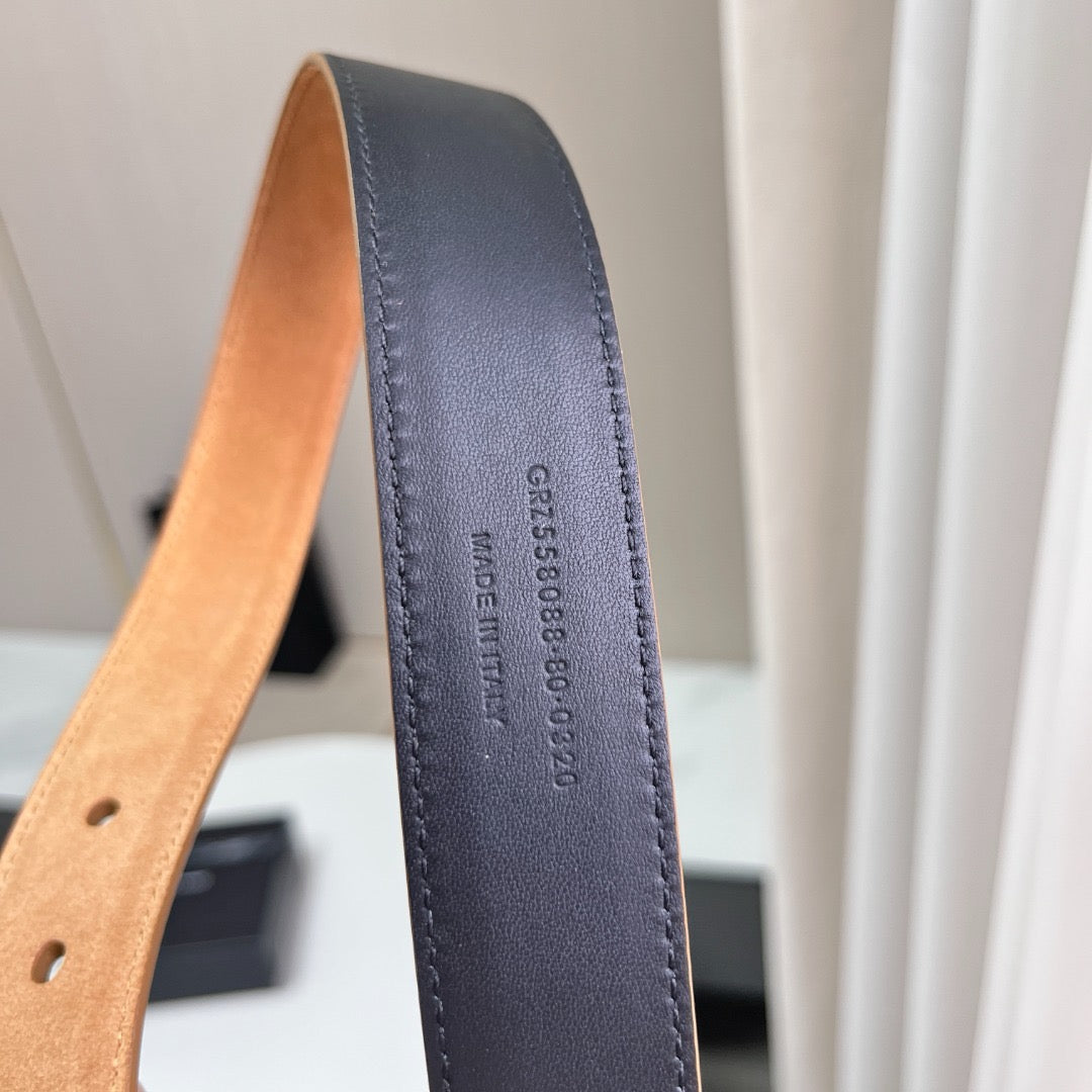Saint Laurent Belts- Saint Laurent Belt 3 Cm Classic Everyday Designer Belt