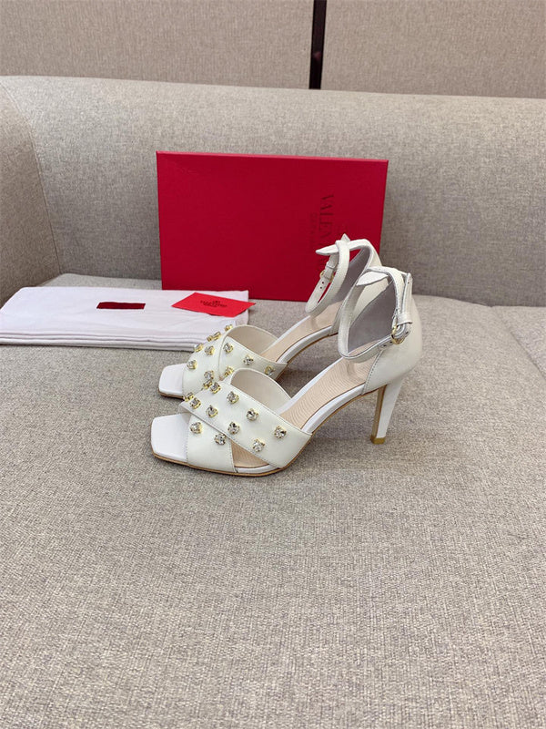 Close-up of Valentino Garavani shoes craftsmanship
