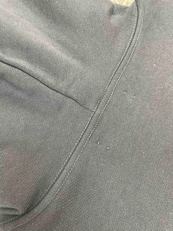 Close-up of Amiri hoodie craftsmanship