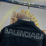 Close-up of Balenciaga designer clothing craftsmanship