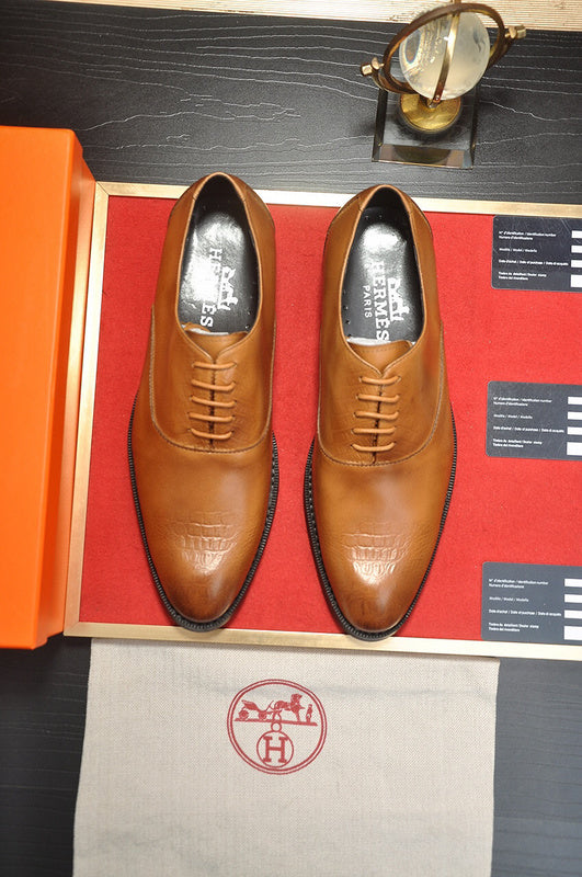 Hermes shoes Style 067 - close-up of refined designer finish