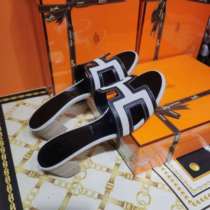 Hermès Camel Espadrille Wedge Sandals - Lifestyle Styling Shot