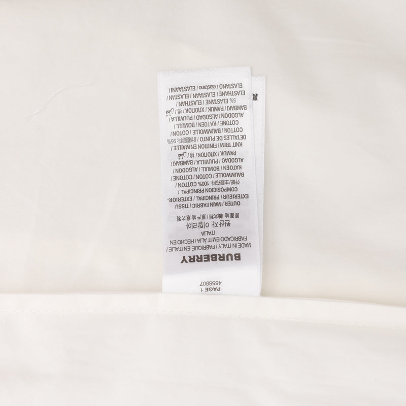 Close-up of Burberry designer clothing craftsmanship