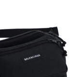Close-up of Balenciaga handbags hardware and fine stitching