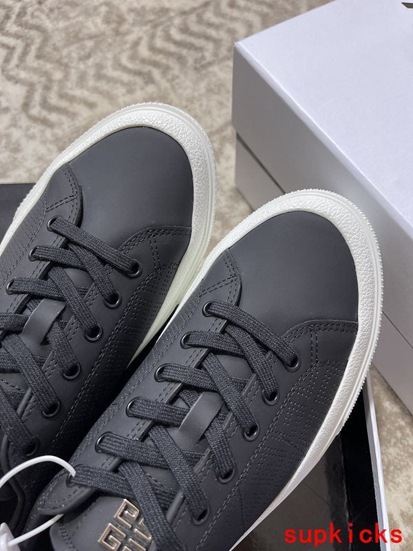 Givenchy Red Chunky Platform Sneakers - Toe Detail View