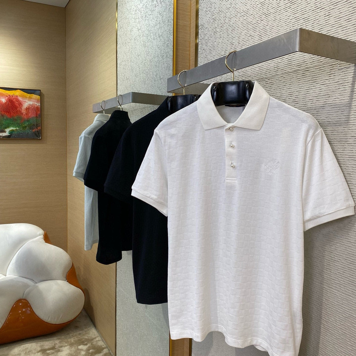 Louis Vuitton Polo Shirts- Louis Vuitton Lou Polo Classic Designer Cotton Polo Shirt