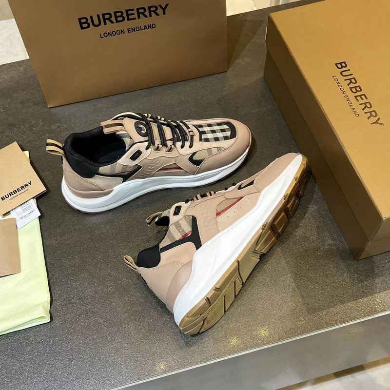 Burberry Black Chunky Platform Sneakers - Toe Detail View