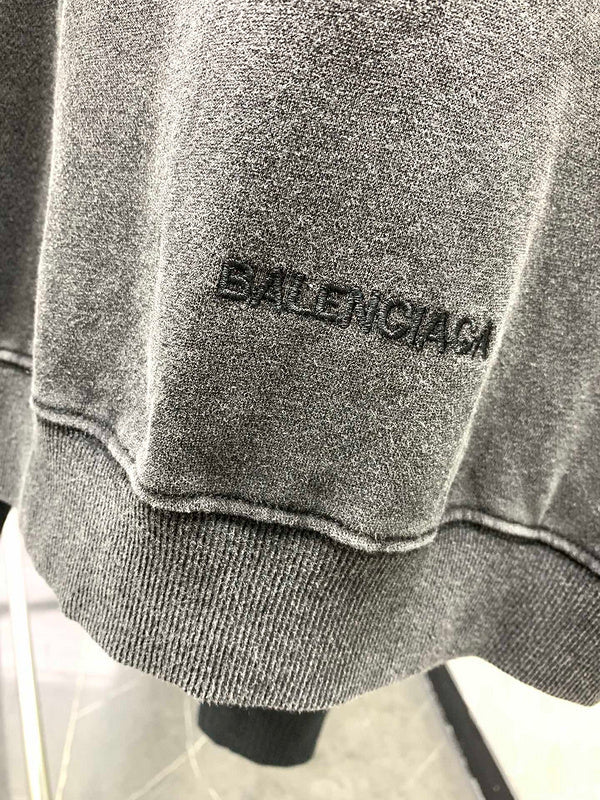 Close-up of Balenciaga designer clothing craftsmanship