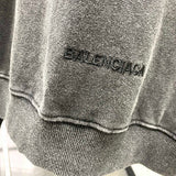 Close-up of Balenciaga designer clothing craftsmanship