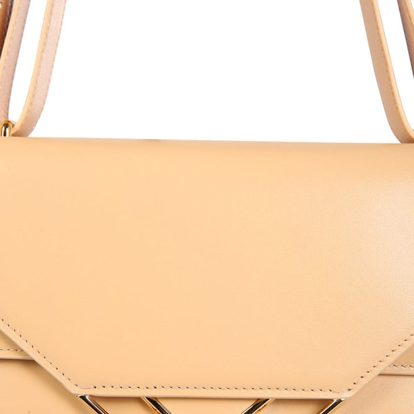 Close-up of Bottega Veneta cross body bags hardware and fine stitching