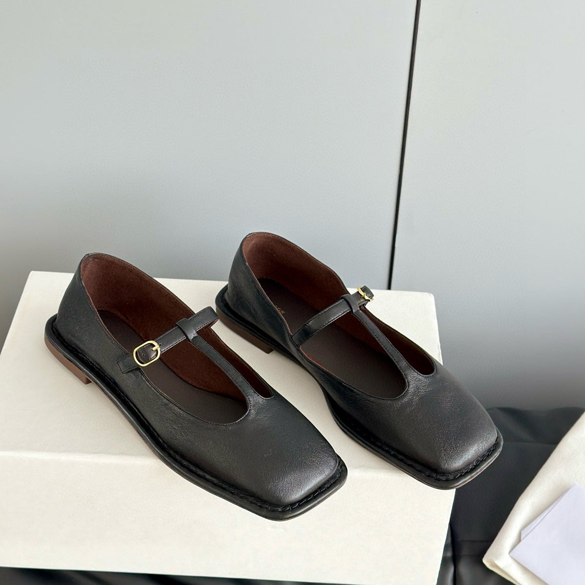 The Row Accessories- The Row T Strap Flats Luxury Designer Fashion Accessory