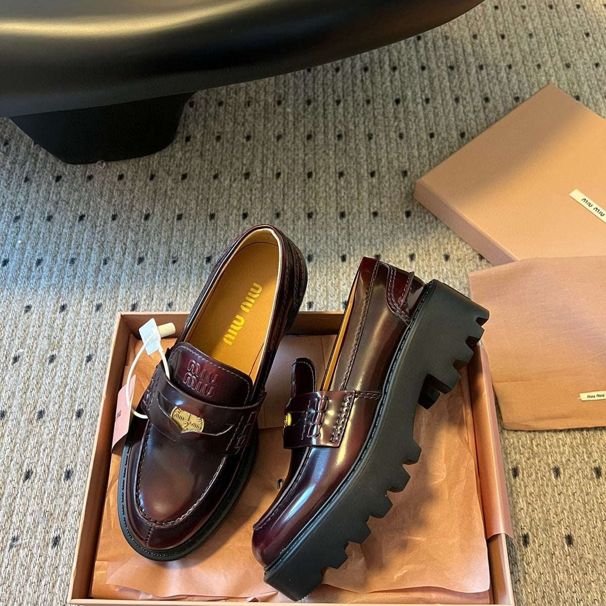 Shoes- Miu M Loafers Premium Designer Casual Shoes