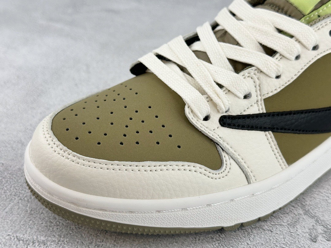 Jordan Shoes- Jordan Travis S x Jordan 1 Low Luxury Lifestyle Designer Footwear