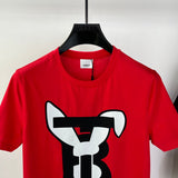 Close-up of Burberry t-shirt craftsmanship