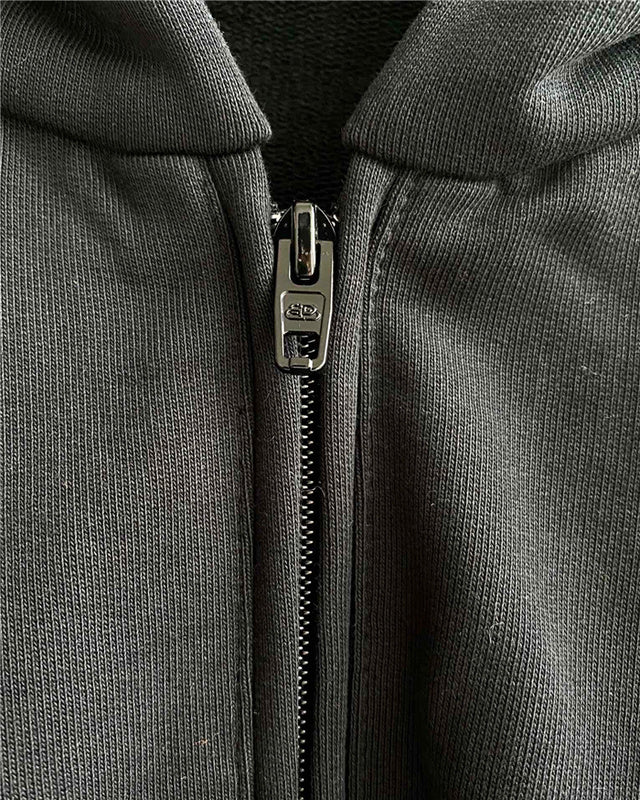 Close-up of Balenciaga designer clothing craftsmanship