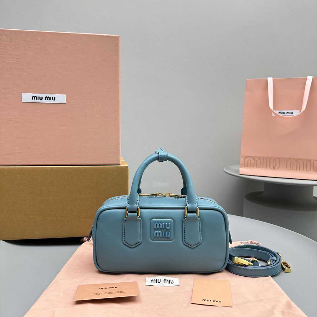 Bags- Miu M Arcadie Bag Luxury Designer Leather Handbag