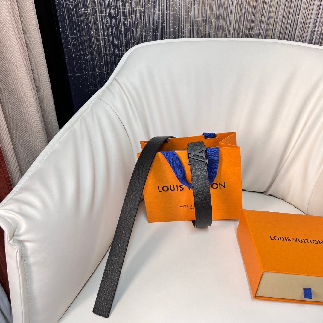 Louis Vuitton Belts- Louis Vuitton Lou Belt Premium Leather Designer Belt
