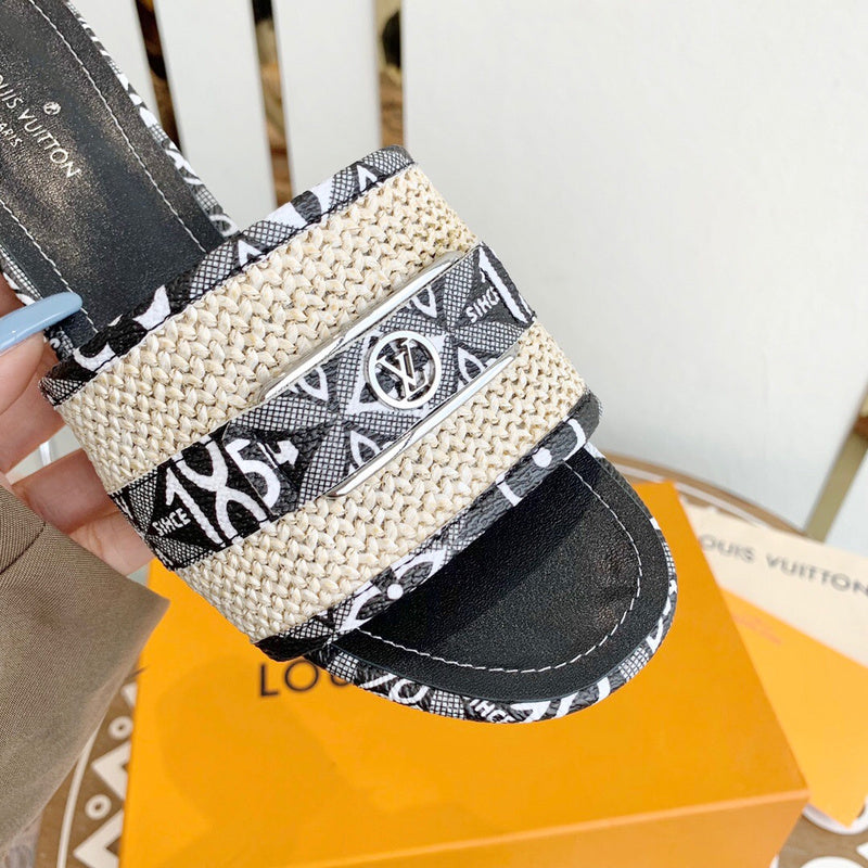 Louis Vuitton shoes Style 343 - close-up of handcrafted italian detailing (additional angle)