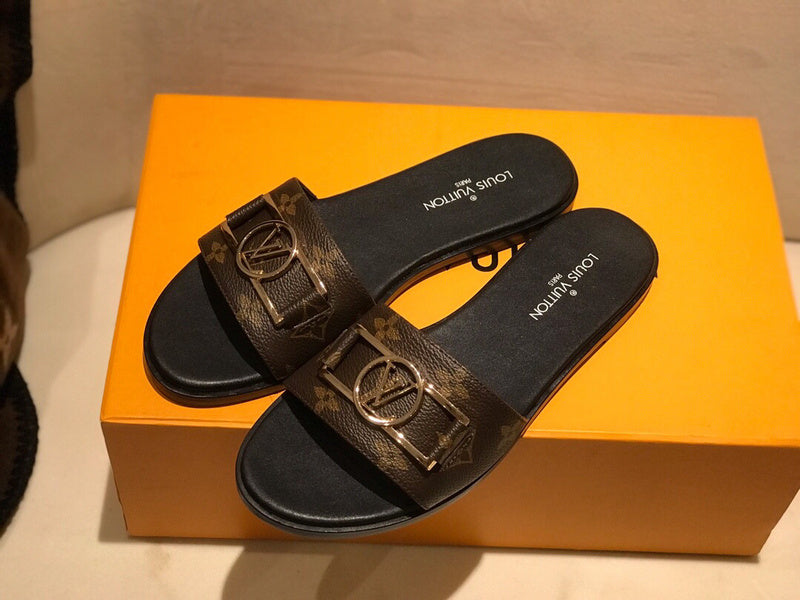 Close-up of Louis Vuitton shoes craftsmanship