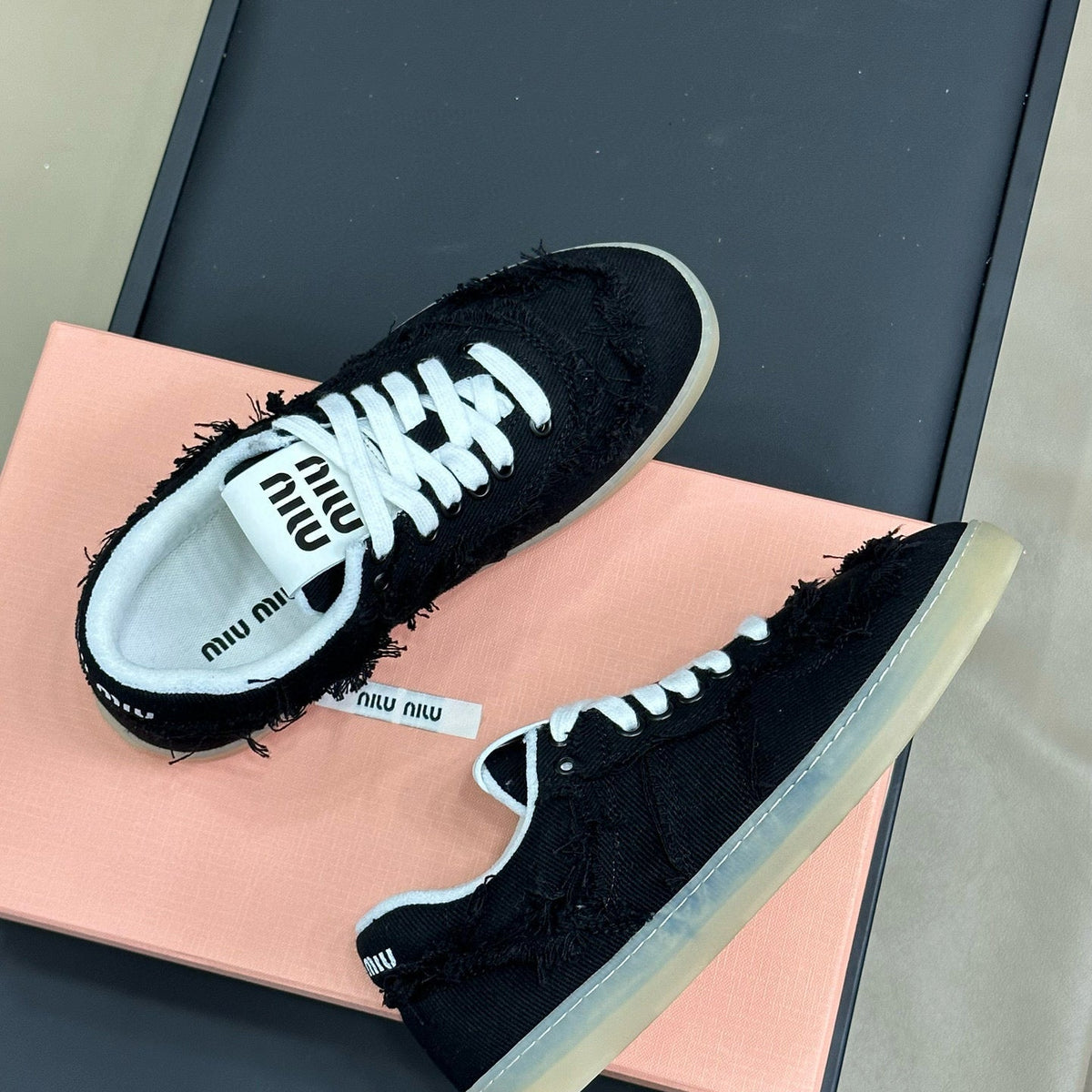 Shoes- Miu M Trainers Luxury Lifestyle Designer Footwear
