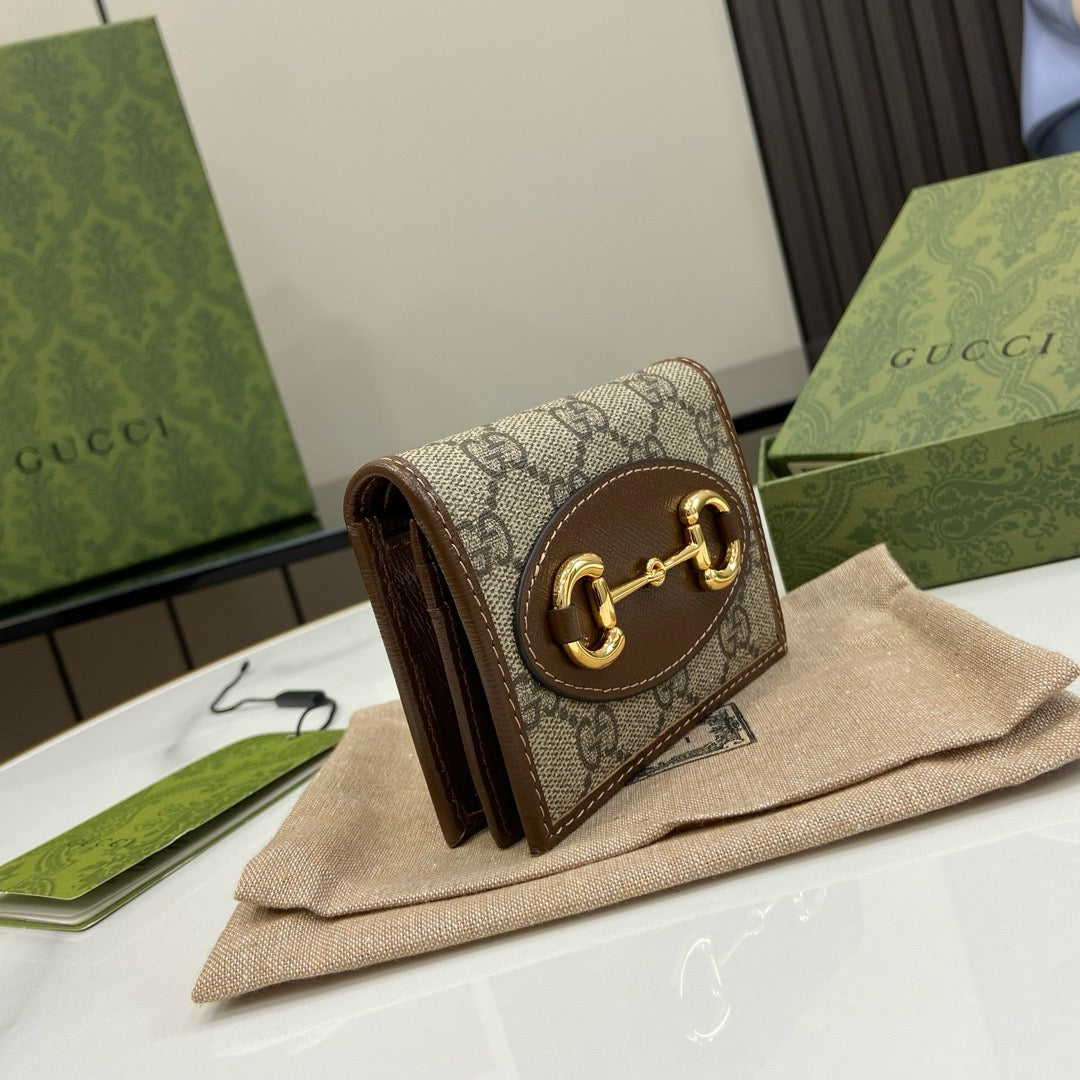 Gucci Wallets- Gucci Horsebit 1955 Card Wallet Nd Compact Luxury Card Wallet