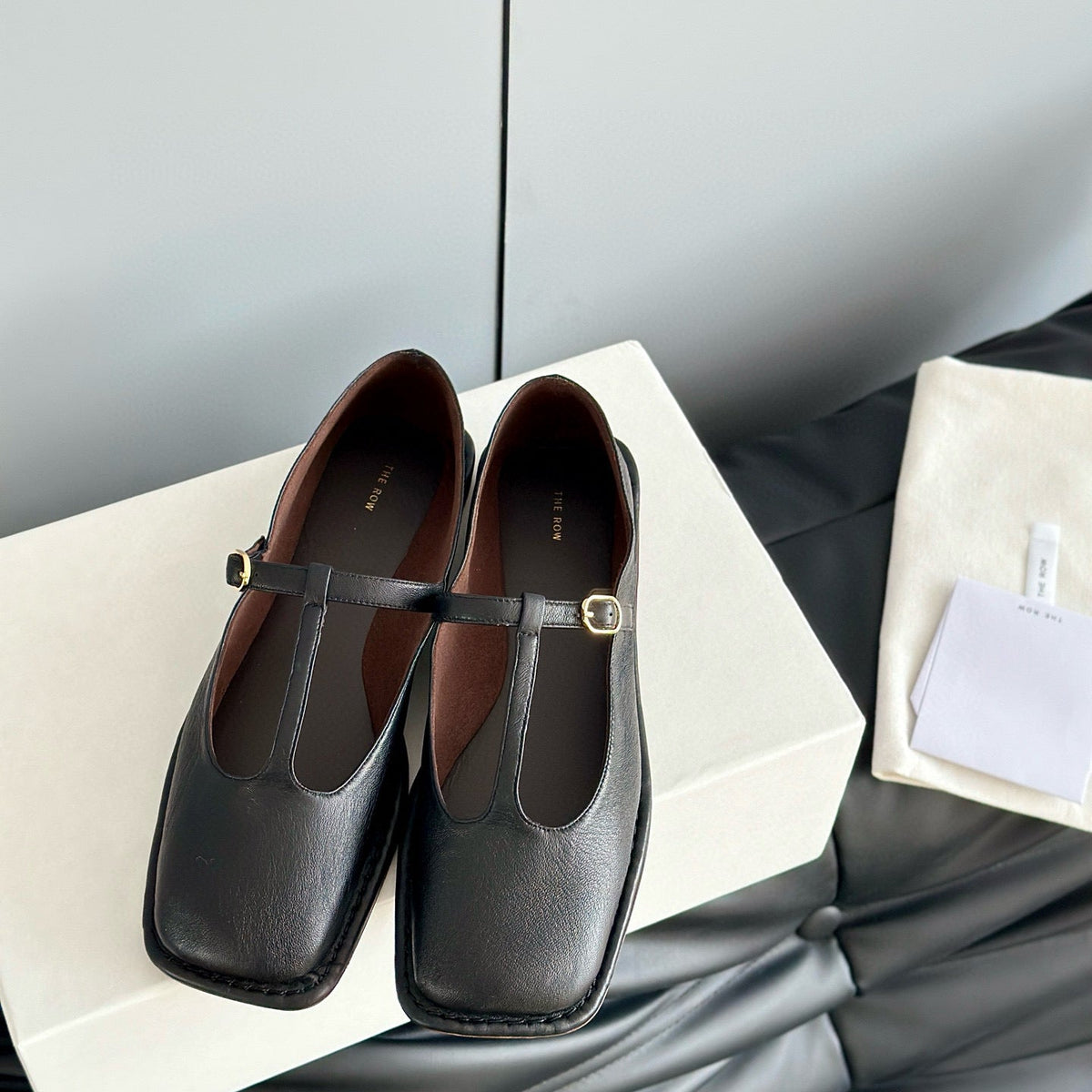 The Row Accessories- The Row T Strap Flats Luxury Designer Fashion Accessory