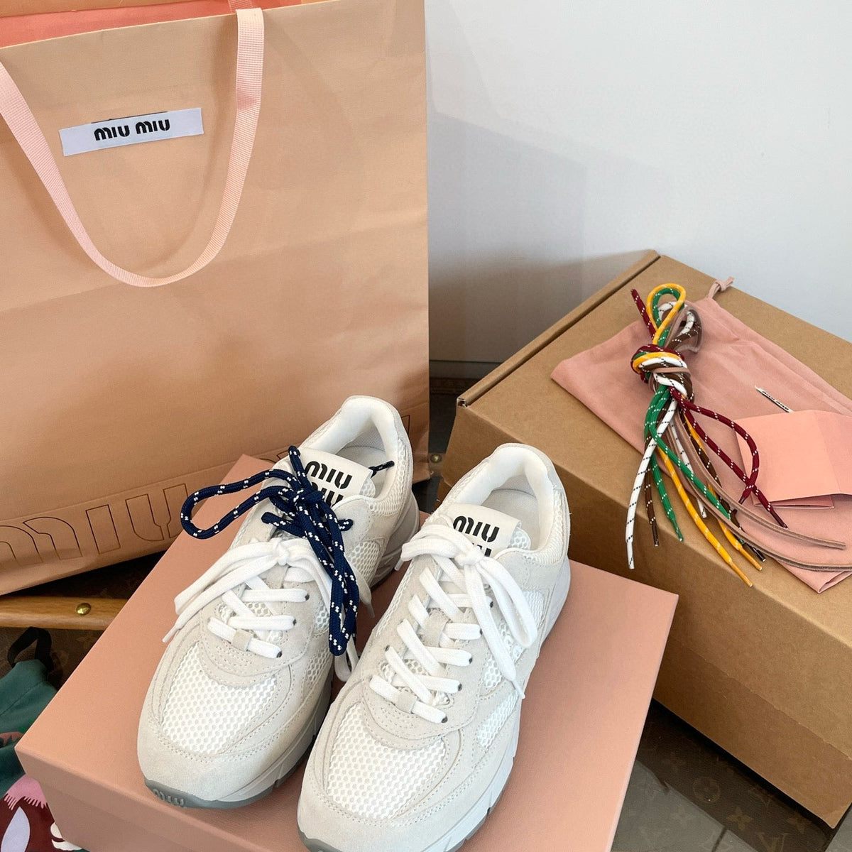 Shoes- Miu M Trainers Luxury Lifestyle Designer Footwear