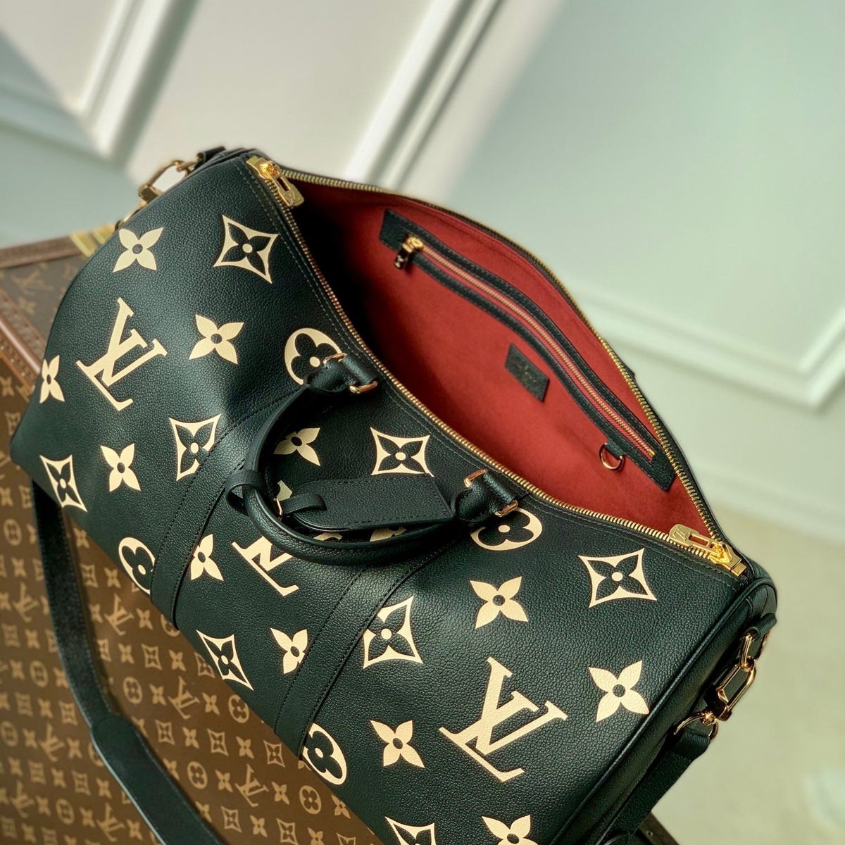 Louis Vuitton Bags- Louis Vuitton Lou Keepall 45 Bag Premium Designer Shoulder Bag