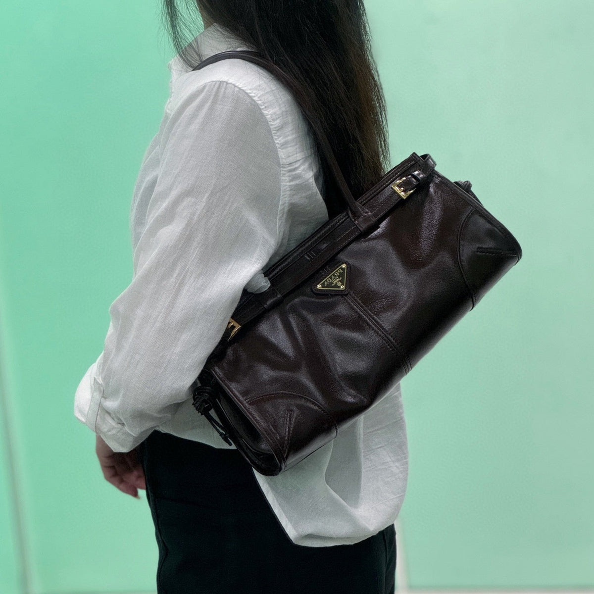 Bags- Pd Medium Leather Handbag Premium Designer Shoulder Bag