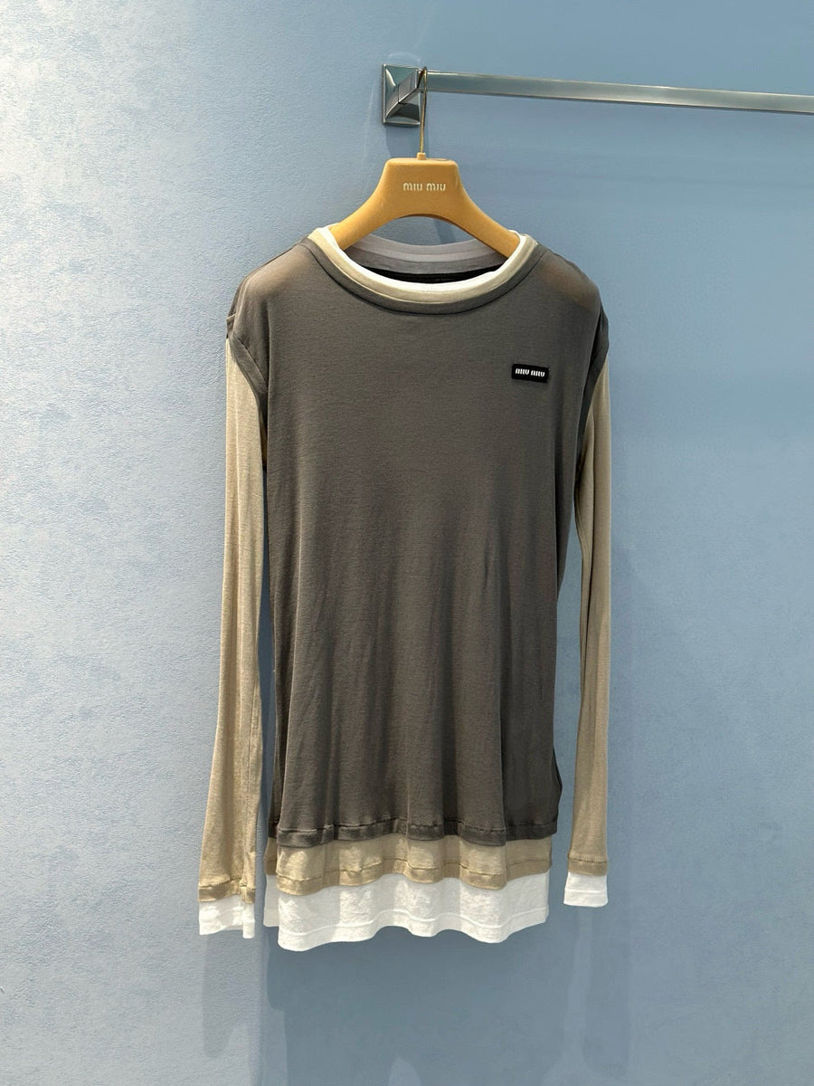Tops- Miu M Top Elegant Everyday Designer Top