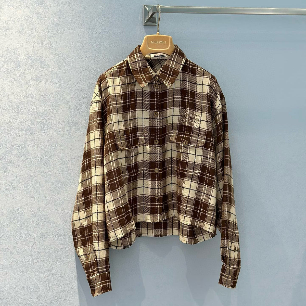 Tops- Miu M Shirt Elegant Everyday Designer Top