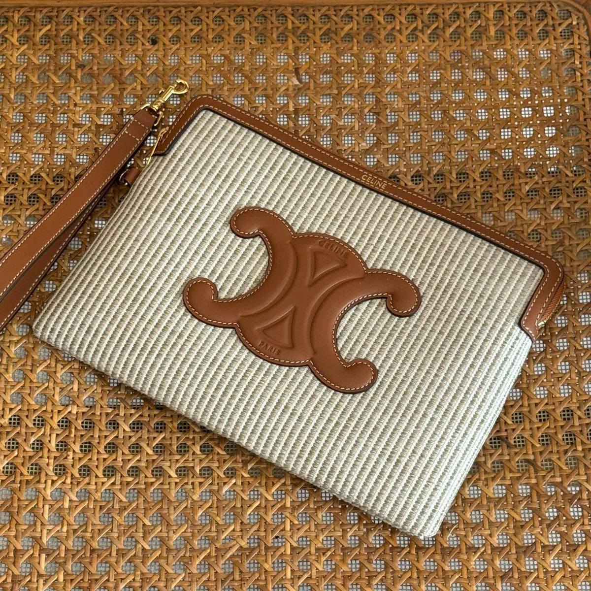 Bags- Cel Small Pouch With Strap Luxury Designer Leather Handbag