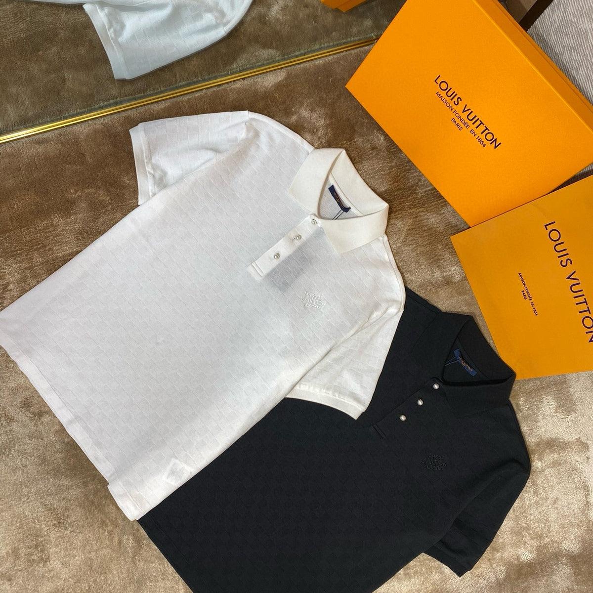 Louis Vuitton Polo Shirts- Louis Vuitton Lou Polo Premium Everyday Polo Shirt