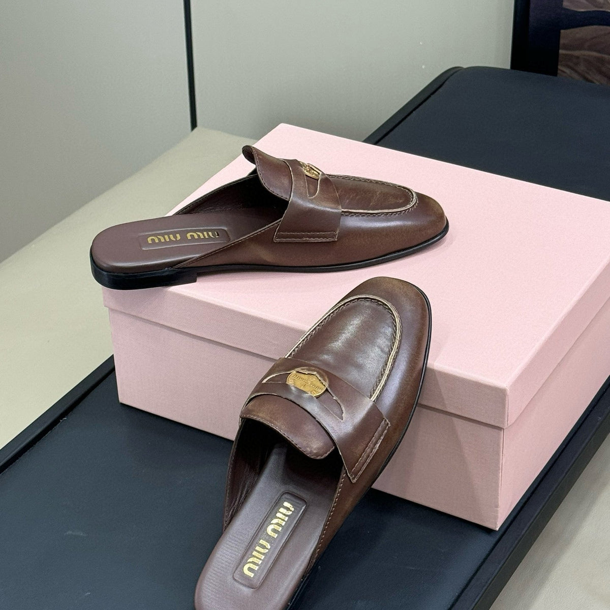 Shoes- Miu M Loafers Premium Designer Casual Shoes