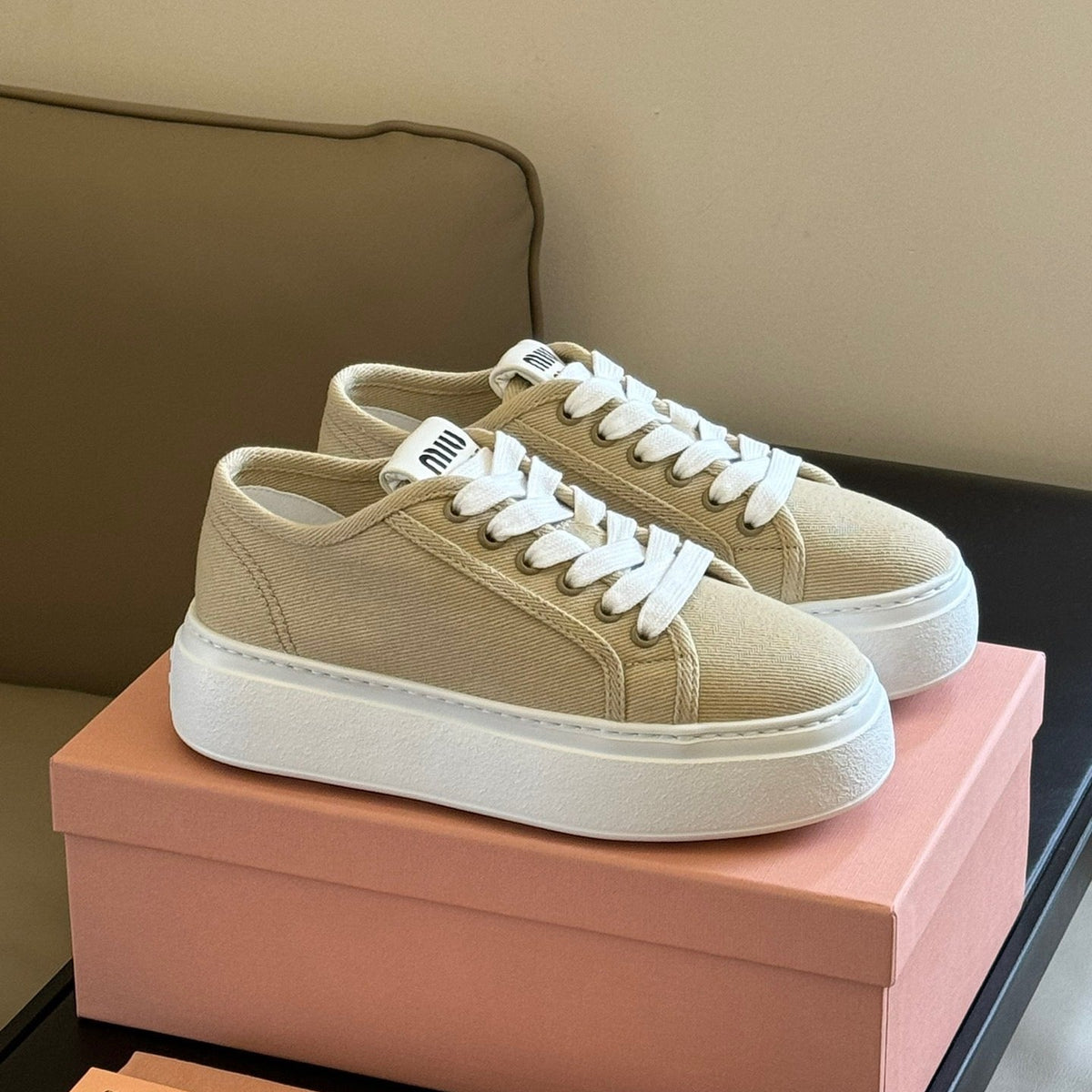 Shoes- Miu M Trainers Comfortable Everyday Designer Shoes