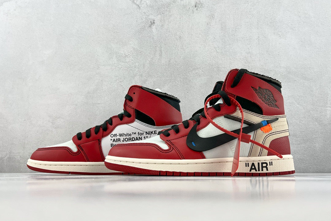 Off-White Shoes- Off-White Off White x Jordan 1 Chicago Comfortable Everyday Designer Shoes