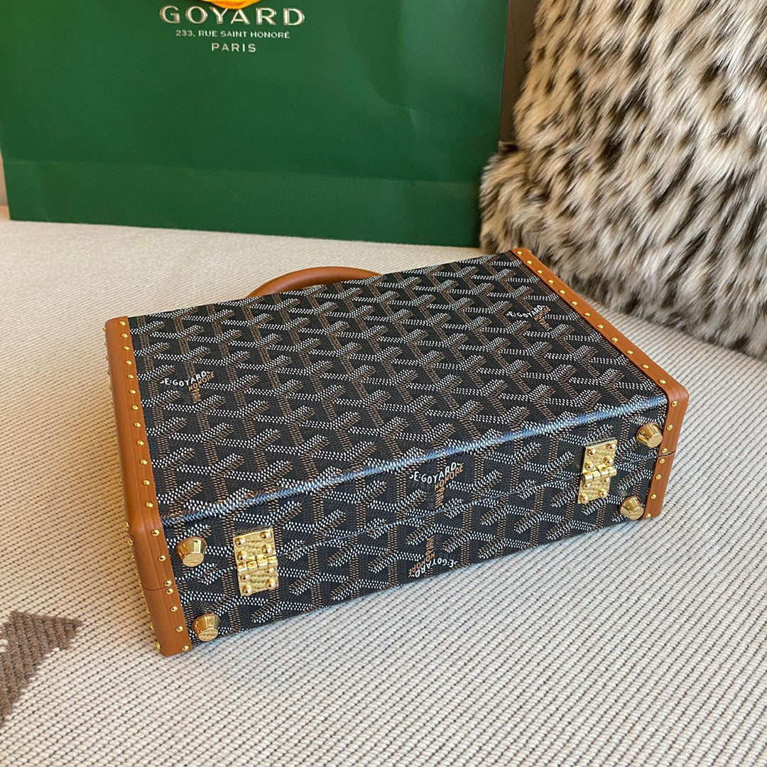 Bags- Goya Grand Hotel Trunk Bag Luxury Designer Leather Handbag