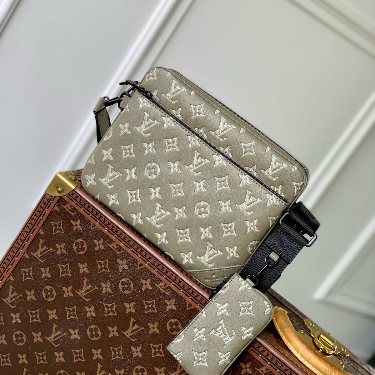 Louis Vuitton Bags- Louis Vuitton Lou Trio Messenger Bag Luxury Designer Leather Handbag